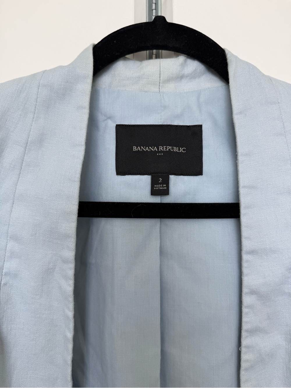 Banana Republic Pale Blue Open-Front Blazer - Picture 3 of 3
